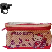 Bike Fashion Sacoche de guidon Hello Kitty pour vélos enfants - Rose/Rose avec sonnette de vélo maxxi4you incluse