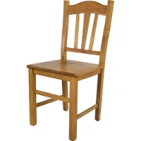 STOCK LINE t m c s Tommychairs - Chaise SILVANA pour la cuisine et la salle à manger, structure robuste en bois de hêtre, couleur chêne laqué et assise en bois