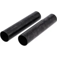 AKF Fahrzeugteile GmbH Jeu: 2x housse pour guidon télescopique, 165mm, carbone forgé - noir