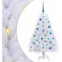 Syfax Sapin de Noël Artificiel à Branches Articulées Blanc 120 cm