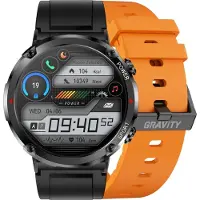 Gravity GT21-2 Smartwatch + orangefarbenes Silikonarmband