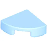 LEGO 1x1 Carreaux coin rond 25269 - 100 pièces bleu clair