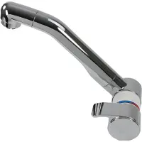 Comet Robinet mélangeur London/Parma + interrupteur orientable blanc/chrome