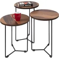 Xl Moebel Gmbh Table d'appoint Table basse Table de salon Table de salon moderne 3 pièces
