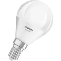 Osram SMART+ MATTER : Formes classiques. Blanc réglable en version P, lampe LED, finition mate, 4,9 W, 470 lm, de 2700 à 6500 K, compatible Matter, compatible avec les assistants vocaux, gradable