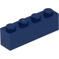 LEGO 10 pièces 3010 Brick 1x4 Part Basic briques 10 bleu foncé