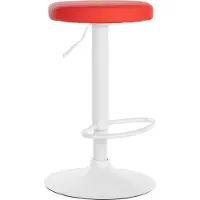 CLP Tabouret de bar Ponte - Similicuir, structure blanche - Blanc