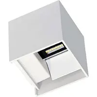 Beneito Faure Applique Murale Led Blanche Ip54 6,8W À Ailettes Orientables 3000K