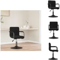 vidaXL Tabouret de bar noir velours - Tabouret de bar