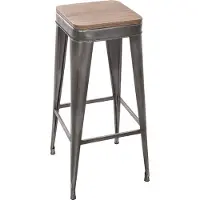 Zesso Eazy Living tabouret de bar Rosine gris