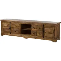 MASSIVMOEBEL24.DE MASSIVMOEBEL24 | Meuble de TV en bois de manguier huilé marron RODEZ #150