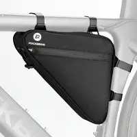 RockBros Sacoche de cadre pour vélo Sacoche triangulaire 1,5 L Hydrofuge Noir