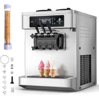 Vevor Machine à Glace Molle Rendement 20-28 L/h