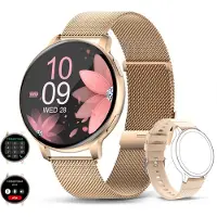 Mc star Smartwatch hommes Bluetooth Voice Calling fréquence cardiaque moniteur de santé 1,39 pouces grand écran mode sport IP67 étanche femmes Smartwatch