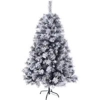 SVITA Sapin de Noël artificiel neige pommes de pin baies incl. support 150cm