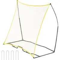 Zerbaco Football Rebounder Filet d'entraînement de football portable Sac portable 7x7 pieds