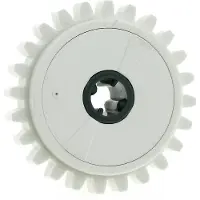 LEGO 1x Technic Roue dentée blanche sans 2.5 5.0 NcM accouplement à friction 24 dents 60c01