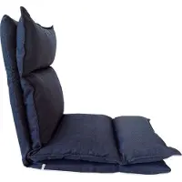 Generic Rebecca Mobili Siège de fauteuil en métal et polyester bleu jean