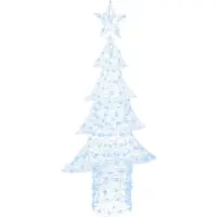 Syfax Sapin de Noël avec 240 LED Blanc froid 180 cm Acrylique