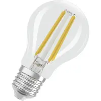 Osram Ampoule LED Energy Class en forme d'ampoule classique, 2.2 W / 470 lm, EEK A, lumière blanche froide (4000 K), CRI 80, en verre transparent sans plomb, culot E27, IP20, diamètre 60 mm.