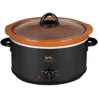Jata JEOL2135 mijoteuse 3,5 L 180 W Noir, Terre cuite