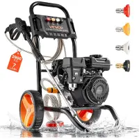 Vevor Nettoyeur Haute Pression à Essence 200 bar Laveuse Haute Pression à Essence Max. 7 L/min pour Voitures