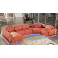 AEA Ledersofa Couch Wohnlandschaft Ecksofa Eck Garnitur Design Modern Sofa A1131