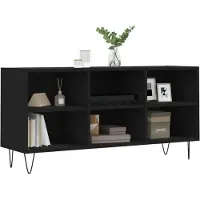 vidaXL Armoire TV 103.5x30x50cm bois sculpté noir