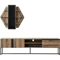 Xl Moebel Gmbh Gruppe TV Ständer Schrank RTV Lowboard Wohnzimmer Regale Braun Holz