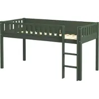 Furnlux Classic FURNLUX Lit surélevé Viggo Vert 90x200cm / Couleur principale : Vert / Dimensions : 102 x 111 x 208 cm