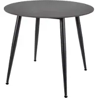 Feldmann-Wohnen Table à manger Table de cuisine Rion Ceramic Couleur et taille au choix Noir Marbre / noir