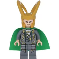 LEGO Minifigurine Loki - Cape en tissu brillant et rigide (10721) (sh0033a) – neuf
