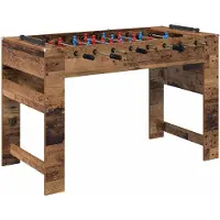 Syfax Table de Foosball Bois ancien 125 x 60,5 x 80 cm
