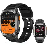 Zree Montre intelligente pour femmes hommes, QX18 2,01" grand écran tactile HD couleur montre de fitness, mesure de la fréquence cardiaque, mesure de l'oxygène dans le sang, batterie 630 mAh