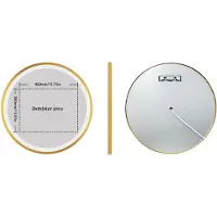 OEM Miroir de salle de bain LED, éclairage réglable, caractéristique anti-buée, cadre doré élégant , or 80CM