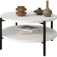 Mirjan 24 Table basse PASQUAL 2 – noir / blanc