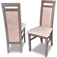 JV Möbel Chaise de salle à manger rembourrée bois textile Nouveau JVmoebel