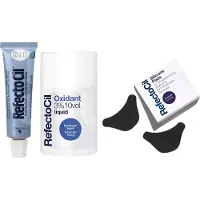 RefectoCil Henna 2.1 Deep Blue 15 ml + Oxidant 3 % Liquid 100 ml + Silicone Pads