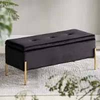 Zesso Tabouret en velours Milton & Oldbrook Sintra Black