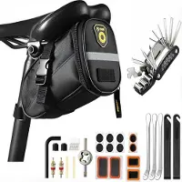 Sonstiges Kit de réparation vélo 16-en-1 Multitool Sacoche de selle VTT Vélo de course