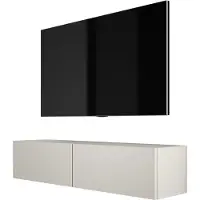 3Xeliving Meuble TV : Cachemire, 140 x 34 x 32 cm, Beige, 140 x 34 x 32 cm