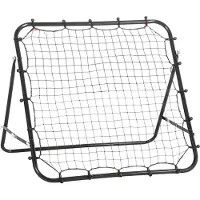 Fortuna Lai Rebondisseur de football Kickback But Mur de rebond 96x80x96 cm en tube métallique et PE noir pour l'entraînement et le jeu