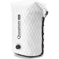 Qunature 6L Sacoche de vélo 100% étanche Fermeture à enroulement Bikepacking Sacoches de rangement Sac de compression Blanc
