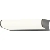 Rabalux 7134 Applique extérieure Trogir, 6,5W, 4000K, 590lm, aluminium, anthracite-blanc, blanc neutre, IP44, 20cm