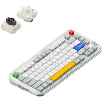 NUPHY Kick75 Clavier mécanique sans fil profil bas, 75% layout ANSI, 80 touches, Brown Nano Switch