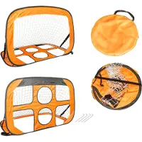 Master But de football pliable 118 x 80 x 80 cm avec trous d'entraînement