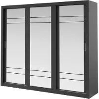 MINIO go for it , Armoire, Armoire à portes coulissantes, "ARTI 2", 250cm, noir couleur