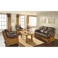 AEA Fauteuil TV classique Cuir 1 place Canapé Coussin 1 place Nouveau