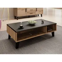Mirjan 24 Table basse COLINA 1 – chêne wotan / noir