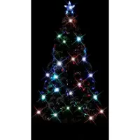Prolenta Maison Exclusive - Sapin de Noël pré-illuminé avec support et LED, 150 cm, fibre de verre